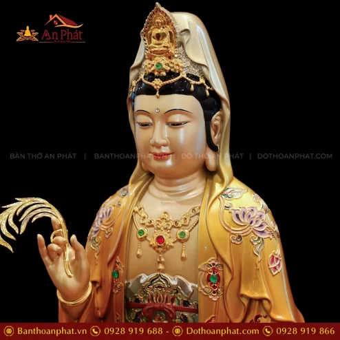 Ton Tuong Ta Ba Tam Thanh Ngoc Thach Phu Dong Toa La Sen Ve gam Do cam T2393 7