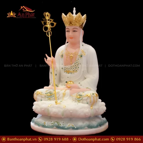 Tượng Địa tạng vương Bồ tát ngồi đá đẹp