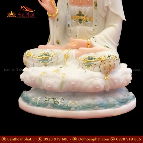 Ton Tuong Tay Phuong Tam Thanh Toa Dai Sen Da Dai Loan Xanh trang T2385 7