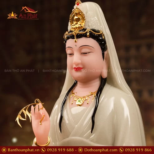 Tron Bo Tuong Phat Thach Anh Men Xanh Ngoc Bao T2424 8