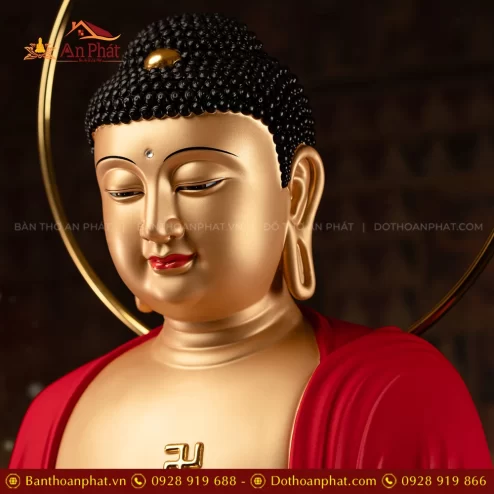 Tuong Bon Su Thich Ca Mau Ni Ngoc Thach phu Dong Tam Sac Co T2420 5