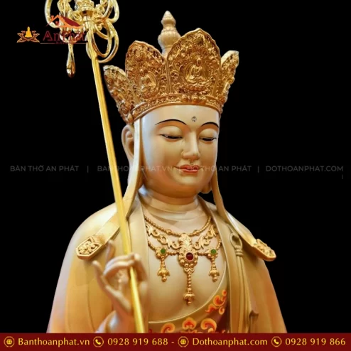 Tuong Dia Tang Vuong Ngoc Thach Phu Dong Toa Dai Sen vang anh nau T2395 4