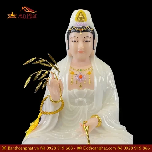 bo tuong phat ta ba tam thanh bot da trang ngoi dai sen de to t237200003