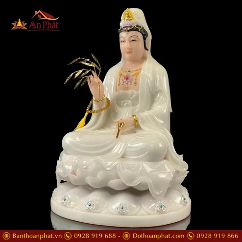 bo tuong phat ta ba tam thanh bot da trang ngoi dai sen de to t237200004