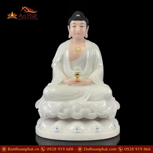 bo tuong phat ta ba tam thanh bot da trang ngoi dai sen de to t237200008