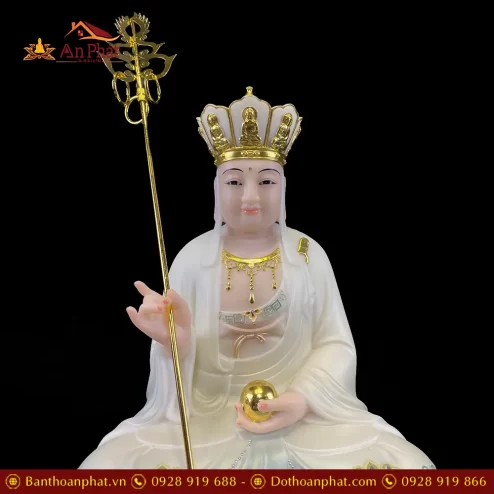 bo tuong ta ba tam thanh bang bot da ngoi de may son xanh cao cap t236900001