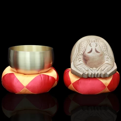 Bộ Chuông Đồng Mõ Gỗ tụng kinh tại gia AK11207