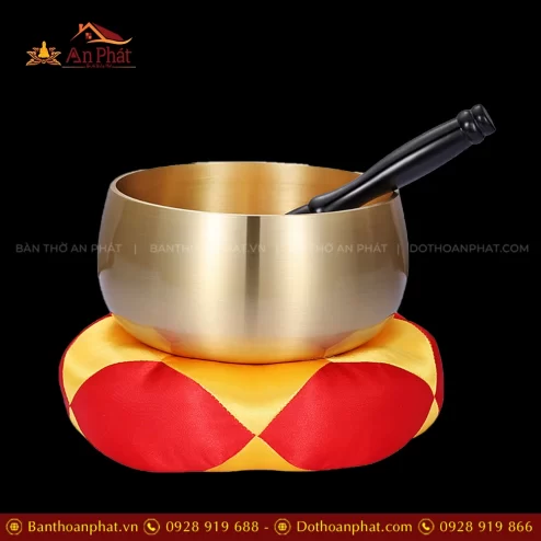 Chuông đồng vàng trơn cao cấp AK11227