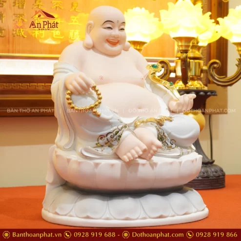 Tượng Phật Di Lặc bằng sứ đẹp