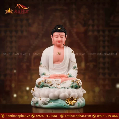 Tượng Phật Thích Ca Mâu ni ngồi đá đẹp