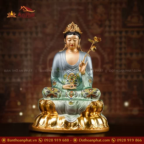 Tôn tượng Đại Thế Chí Bồ tát ngồi đẹp