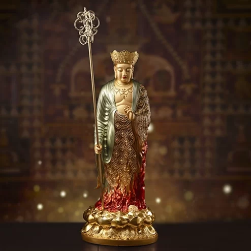 Tượng Địa Tạng Ngọc Thạch phủ Đồng Hoả Liên Quang T2444