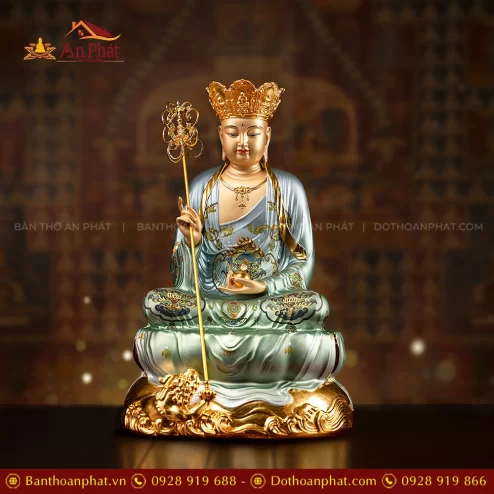 Tượng Địa Tạng Ngọc Thạch phủ Đồng Thanh Vân T2465