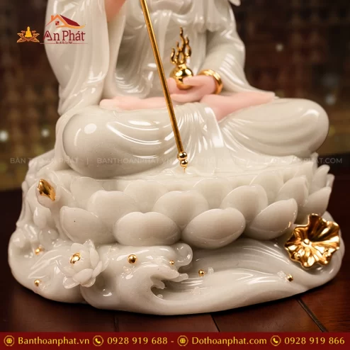 Tuong Dia Tang Thach Anh Men Xanh Ngoc Bao T2462 5