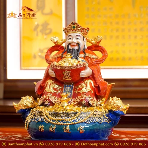 Tượng Thần Tiền ngồi đồng đẹp