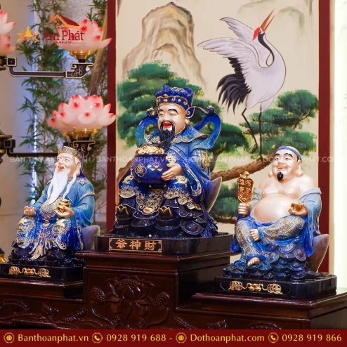 Tượng Thần Tài Thổ Địa bằng đồng