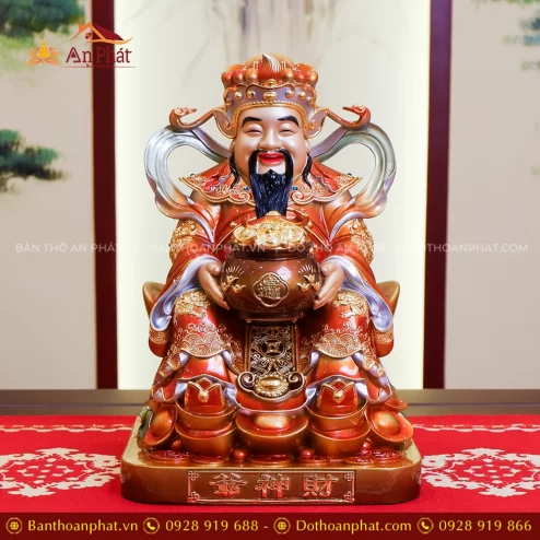 Tượng Thần Tiền ngồi đồng đẹp