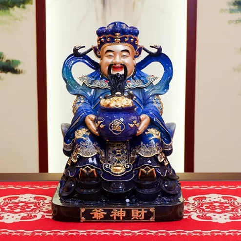 Tượng Thần Tiền Quan Lộc Ngồi Đồng Đế Vuông T2482