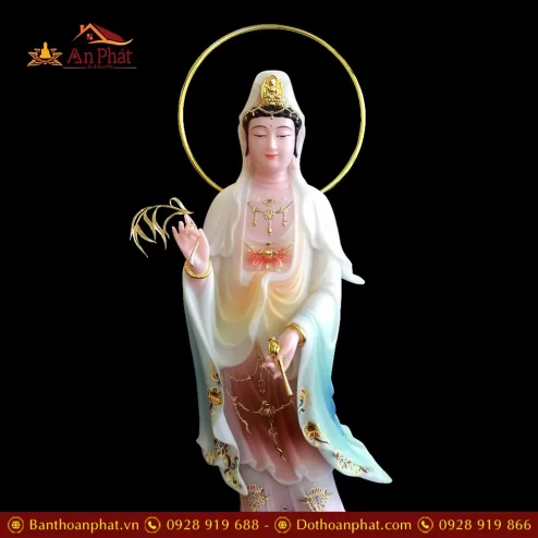 bo tuong phat tay phuong tam thanh bang bot da son cao cap dung may vien vang t245300011