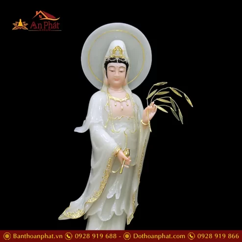 bo tuong phat tay phuong tam thanh bot da xanh ngoc cao cap dang dung t248800005