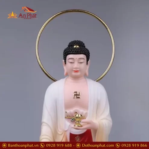 bo tuong phat tay phuong tam thanh dung bot da dai sen ma vang co hao quang t247200005