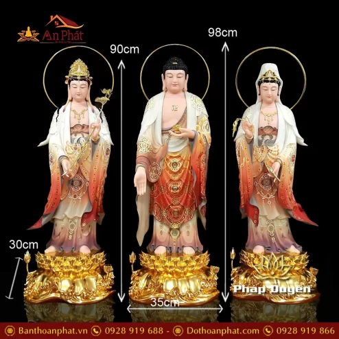 bo tuong phat tay phuong tam thanh dung dai sen bot da ve gam dat vang t245200002