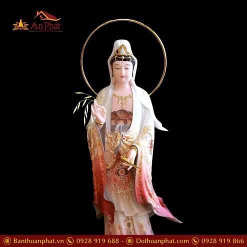 bo tuong phat tay phuong tam thanh dung dai sen bot da ve gam dat vang t245200007