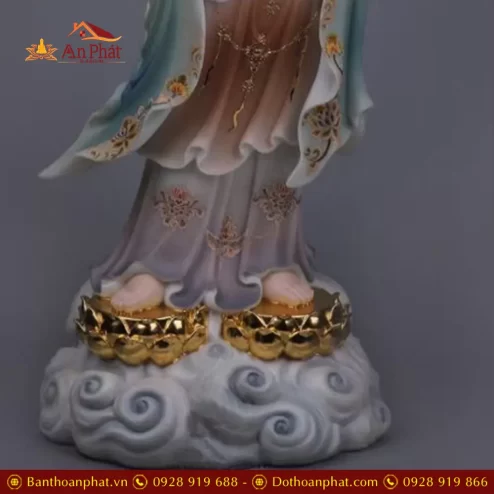 bo tuong tay phuong tam thanh bot da son mau dung dai sen ma vang co hao quang t247400001