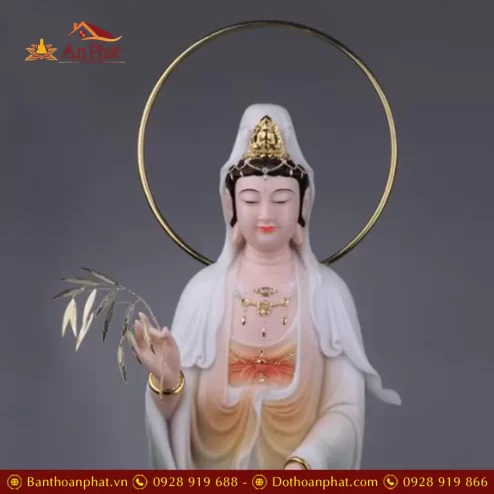 bo tuong tay phuong tam thanh bot da son mau dung dai sen ma vang co hao quang t247400005