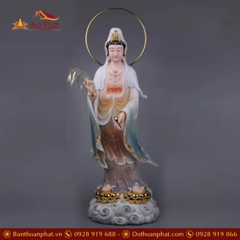 bo tuong tay phuong tam thanh bot da son mau dung dai sen ma vang co hao quang t247400011