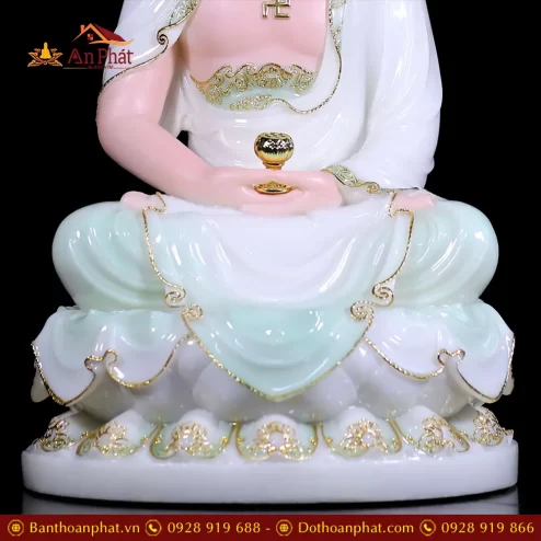 bo tuong tay phuong tam thanh bot da xanh thien thanh dang ngoi co la de t247000006