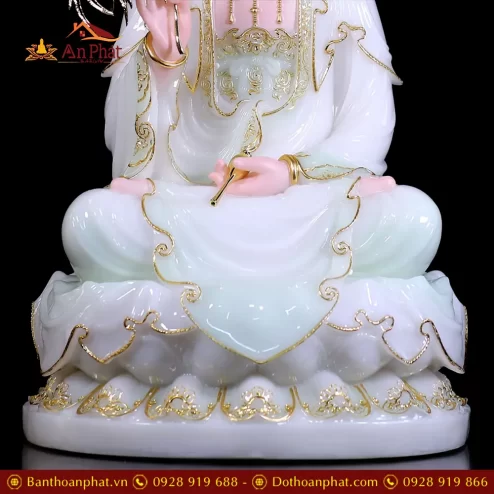 bo tuong tay phuong tam thanh bot da xanh thien thanh dang ngoi co la de t247000010