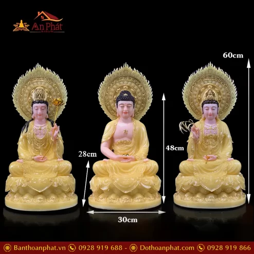 bo tuong tay phuong tam thanh ngoi de hoa sen co la de bang bot da thach anh vien vang t245100013