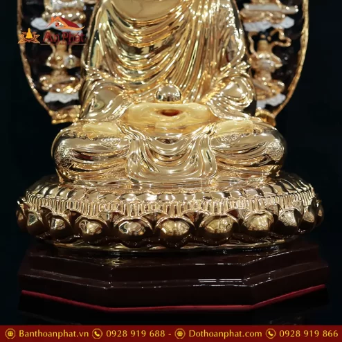 tuong bon su thich ca dong co la de 8 canh ngoi dai sen nhap khau t263100002