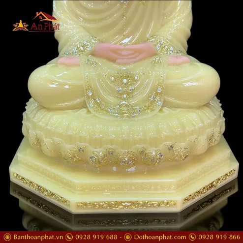 tuong bon su thich ca ngoi dai sen tinh tam bot da thach anh cao cap t261800002