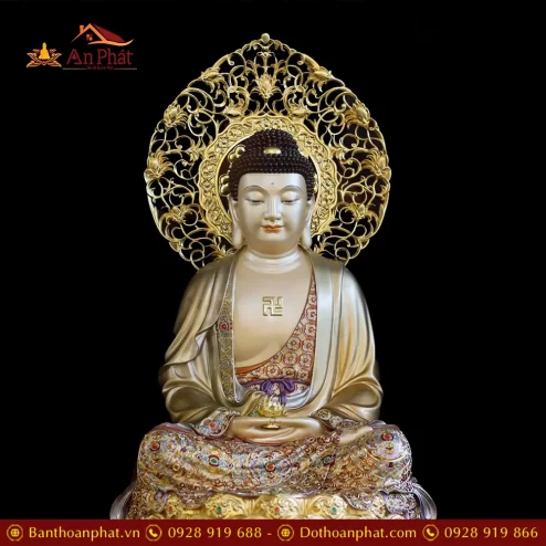 tuong phat a di da bang dong vien vang man bao dang ngoi la de t249100003