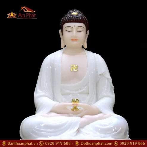 tuong phat a di da bot da trang ngoi dai sen cao cap t249300003