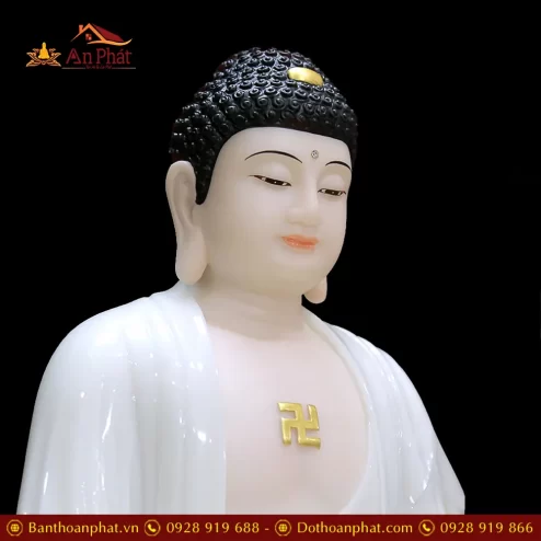 tuong phat a di da bot da trang ngoi dai sen cao cap t249300004