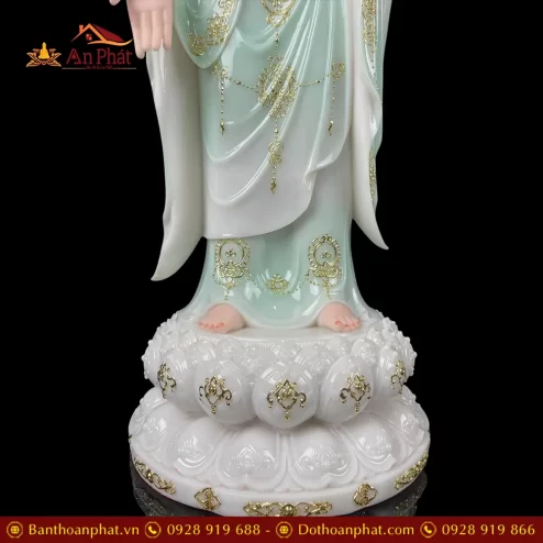 tuong phat a di da bot da xanh thien thanh dung co hao quang t251700001