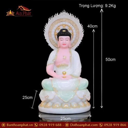 tuong phat a di da bot da xanh thien thanh ngoi dai sen co la de t248900001