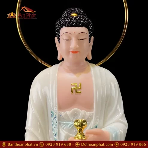 tuong phat a di da de may vien hoa dang dung bot da trang cao cap t249600006