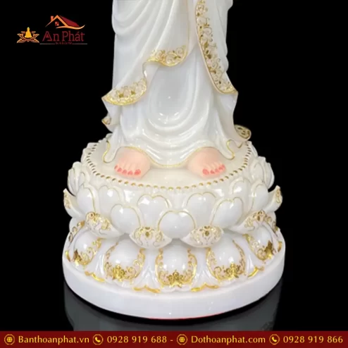 tuong phat a di da dung dai sen bot da trang vien vang cao cap t251300004