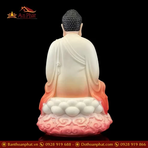 tuong phat a di da ngoi de may son mau do cao cap t251400004