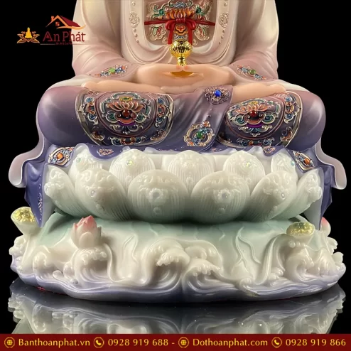 tuong phat a di da ngoi de non nuoc bot da son mau cao cap t253900001