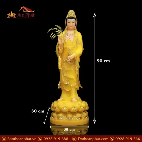 tuong phat ba quan am bo tat bot da thach anh dang dung cao cap t257500007