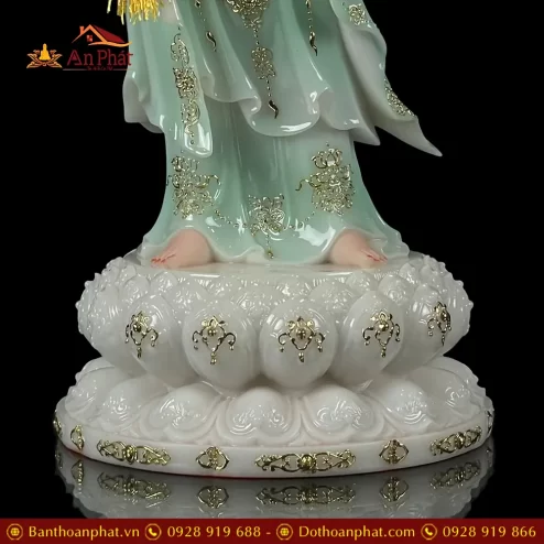 tuong phat ba quan am bo tat dung bot da xanh thien thanh cao cap t257600001