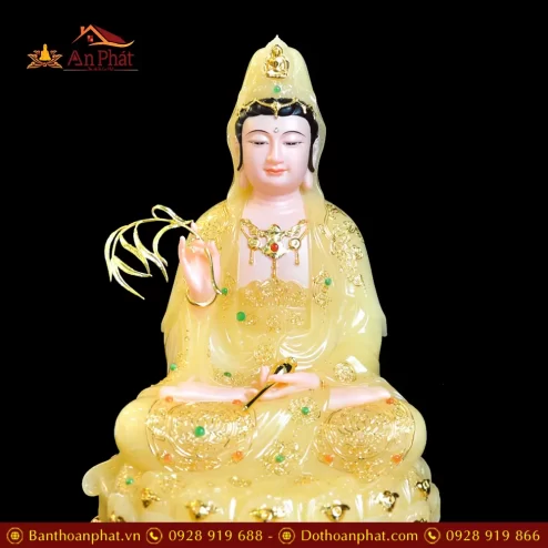 tuong phat ba quan am bo tat ngoi de non nuoc bot da thach anh t256800004