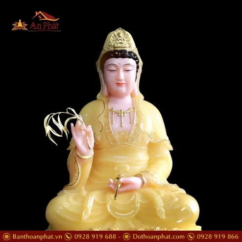 tuong phat ba quan am bot da thach anh vien vang ngoi dai sen t256500002