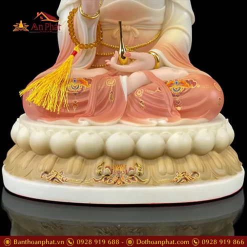 tuong phat ba quan am bot da ve hoa toa dai sen cao cap t259100002