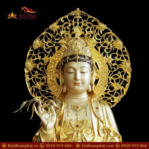 tuong phat ba quan am ngoi dai sen bang dong men co vien vang man bao t256900001
